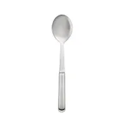 CAC China SBFH-SO01 Solid Serving Spoon, 11 3/4"L, Stainless Steel, Mirror Finish 1 image