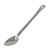 CAC China SBHP-15 Perforated Basting Spoon, 15" Long, Stainless Steel, Silver Handle 1 image