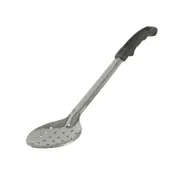 CAC China SBSP-15BH Perforated Basting Spoon, 15" Long, Stainless Steel with Bakelite Handle, Black 1 image