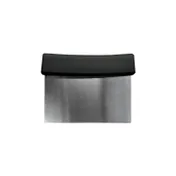 CAC China SCPS-6K Dough Scraper, 6"x3-1/8", Stainless Steel Blade, Polypropylene Handle, Black 1 image