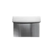CAC China SCPS-6W Dough Scraper, 6"x3-1/8", Stainless Steel Blade, Polypropylene Handle, White 1 image