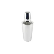 CAC China SCSK-16 Cobbler Shaker, 16 oz, 3-Piece Set with Built-In Strainer, Stainless Steel 1 image