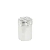 CAC China SDRG-10 Dredge Shaker, 10-Ounce Stainless Steel, Perforated Top, Silver Lid, No Handle 1 image