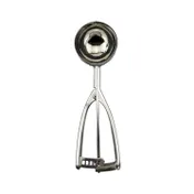 CAC China SICD-10S Squeeze Disher, #10, 3.2 oz., Ambidextrous, Stainless Steel 1 image