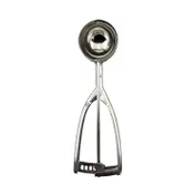 CAC China SICD-24S Squeeze Disher, #24, 1.3 oz., Ambidextrous, Stainless Steel Scoop 1 image