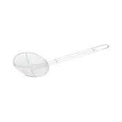 CAC China SKMS-7R Mesh Skimmer, 6-1/2" dia., Nickel-Plated, Round Bowl 1 image