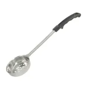 CAC China SPCP-3K Portion Control Spoon, 3 oz, Stainless Steel, Black Handle, Perforated 1 image