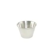 CAC China SSCP-40 Stainless Steel Ramekin Sauce Cup, 4 oz Capacity, Kitchen Accessory - 1 Dozen 1 image