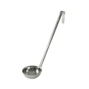 CAC China SSLD-60 Serving Ladle, 6 oz, 14-3/8"L, One-Piece Stainless Steel 1 image
