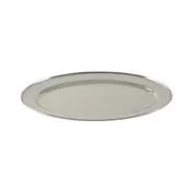 CAC China SSPL-16-OV Oval Stainless Steel Platter, 16" Long Side, Premium Construction 1 image