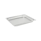 CAC China STPH-22-1 Stainless Steel Steam Pan, 1/2-Size, 1-1/4" Deep, Anti-Jam, Dishwasher Safe 1 image