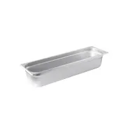CAC China STPHL-22-4 Stainless Steel Steam Table Pan, 1/2-Size Long, 4" Deep, 22-Gauge, NSF 1 image