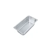 CAC China STPT-23-4 Stainless Steel Steam Table Pan, 1/3-size, 4" Deep, Anti-Jam, Stacking Lug 1 image