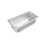 CAC China STPT-S25-4 Stainless Steel Steam Table Pan, 1/3-size, 4" deep, 25 gauge, NSF 1 image