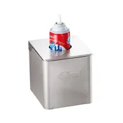Edlund CSR-16 Cold Pan Box, 1/6 Pan Enclosure, Hinged Lid with Hole, Stainless Steel, Silver 1 image