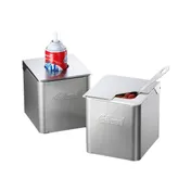 Edlund CSS-16 Cold Pan Box, 1/6 Enclosure, Stainless Steel, 3/4" Hinged Lid, with Insert 3 image