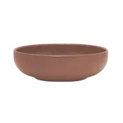 Mikasa 5275160 Solitude China Bowl, 6" Round, 19 oz, Brown Stoneware, General Use 1 image