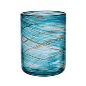Mikasa 5308418 Breeze Double Old Fashion Glass, 15 oz, 3.31"W x 3.31"D x 4.33"H, Blue, Glass 4 image