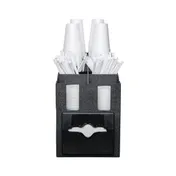 Vollrath CTNCLS-06 Napkin Dispenser 9-1/16"Wx19-1/4"Dx15-3/16"H Holds 100 Black ABS Napkins Cup Lid 3 image