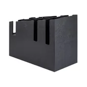 Vollrath CTNCLS-06 Napkin Dispenser 9-1/16"Wx19-1/4"Dx15-3/16"H Holds 100 Black ABS Napkins Cup Lid 6 image