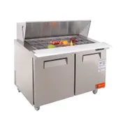 Westlake WKSR-48BM 48" 2-Door Sandwich and Salad Prep Table ,18 Pans Capacity, Fan Cooled, R290 1 image
