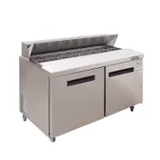 Westlake WKSR-60B 60" 2-Door Sandwich and Salad Prep Table, 16 Pans Capacity, R290, 1/2 HP 1 image