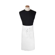 Chef Revival 2PWAWH Waist Apron, 33" x 30" Long, 2 Pocket, White, DuraSERV 100% Spun Polyester 1 image