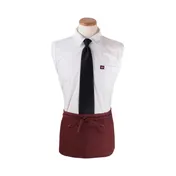 Chef Revival 3PWACBG Waist Apron, 25" x 11" Long, 3 Pocket, Burgundy, DuraSERV Polyester 1 image