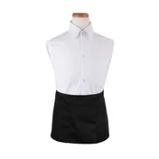 Chef Revival 3PWACBK Waist Apron, 25" x 11", 4 Pockets, DuraSERV Polyester, Fade-Resistant Black 1 image