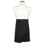 Chef Revival 4WABK Waist Apron, 32" x 21-1/2", Black, Cotton/Poly Blend, 4-Way Reversible 1 image