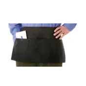 Chef Revival 605PS-BK Waist Apron, 24" x 12", 3 Pockets, DuraSERV Polyester, Black 1 image
