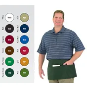 Chef Revival 605WAFH-HG Waist Apron, 24" x 12", Hunter Green, Poly-Cotton, 3 Front Pockets 1 image