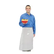 Chef Revival 607BA2-WH Bistro Apron, 28"x 34", 2 Pockets, Heavyweight 50/50 Twill, White 1 image