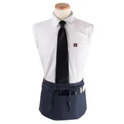 Chef Revival CL3PWACNV-1 Waist Apron, 25" x 11" Long, 3 Pocket, Navy Blue, DuraSERV Polyester 1 image