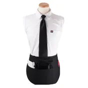 Chef Revival CL3PWACRBK-1 Reversible Waist Apron, 20-1/2" x 12", 3 Pockets, Black, Polyester 1 image