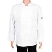 Chef Revival J002-L Classic Chef's Jacket, Large, White, Poly/Cotton, Long Sleeve, 8 Buttons 1 image