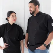 Chef Revival J005BK-XS Classic Chef's Jacket, X-Small, Black, Poly/Cotton, Short Sleeve 2 image