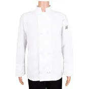 Chef Revival J050-XL Chef's Jacket, X-Large, White, Poly/Cotton, Long Sleeve, Double Breasted 1 image