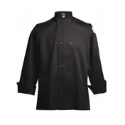 Chef Revival J061BK-2X Chef's Jacket, 2X-Large, Black, Poly/Cotton, Long Sleeve, Double Breasted 1 image