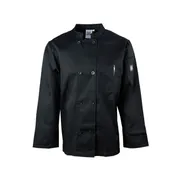 Chef Revival J071BK-XS Chef's Jacket, X-Small, Black, Poly/Cotton, Long Sleeve, Double Breasted 1 image