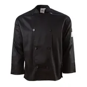 Chef Revival J200BK-2X Black Chef Coat, 2X-Large, Poly/Cotton, Long Sleeve, Double Breasted 1 image