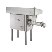 Hobart 4146+BUILDUP Meat Grinder - 5 HP Motor, #46 Tinned Grind End, 60-65 lb/min Capacity, 49"x26-3/4"x4-1/2" Steel Pan 3 image