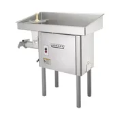 Hobart 4146+BUILDUP Meat Grinder - 5 HP Motor, #46 Tinned Grind End, 60-65 lb/min Capacity, 49"x26-3/4"x4-1/2" Steel Pan 4 image