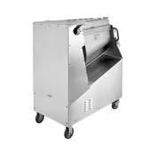 Hobart MG2032+BUILDUP Floor Mixer Grinder - 200lb 7.5hp Grind 1hp Mix Hopper Stainless Cyl 4" Casters 8’ Cord NSF 3 image