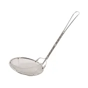 Korin TK-402-04-L Skimmer, 7" dia. x 11"L, Round Mesh, Stainless Steel, Dishwasher Safe 1 image