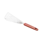 Korin TK-603-24 Stainless Steel Slotted Turner, 11-3/4"L x 3"W x 6-1/2"L, Fish Spatula 1 image