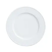 Libbey 1502-10170 - 6 1/2" Round Porcelain China Plate, Bright White, Empire World Collection - 36/Case 1 image