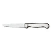 Libbey 195 2482 Steak Knife - 9" Round Tip, Satin Finish, Stainless Steel Handle, Blade - 12/Case 1 image