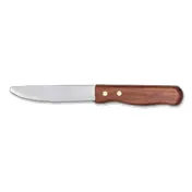 Libbey 200 1492 Beef Baron Steak Knife, 10" Rosewood Handle, Stamped, Wood Handle - 12/Case 1 image