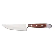 Libbey 200 1522 Steak Knife - 9-3/8" Full Tang Spanish Pakkawood Handle, 8-9" Length - 12/Case 1 image